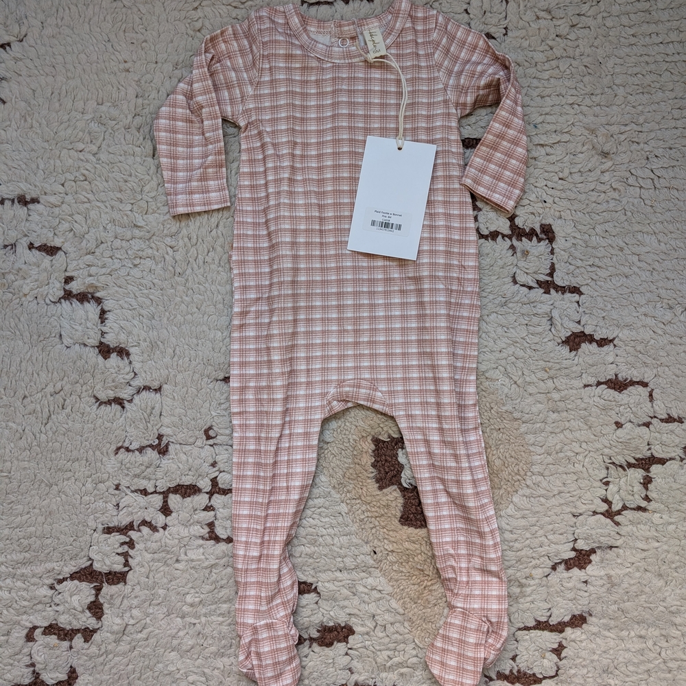 Bebejolee Plaid Pink Kids One Piece